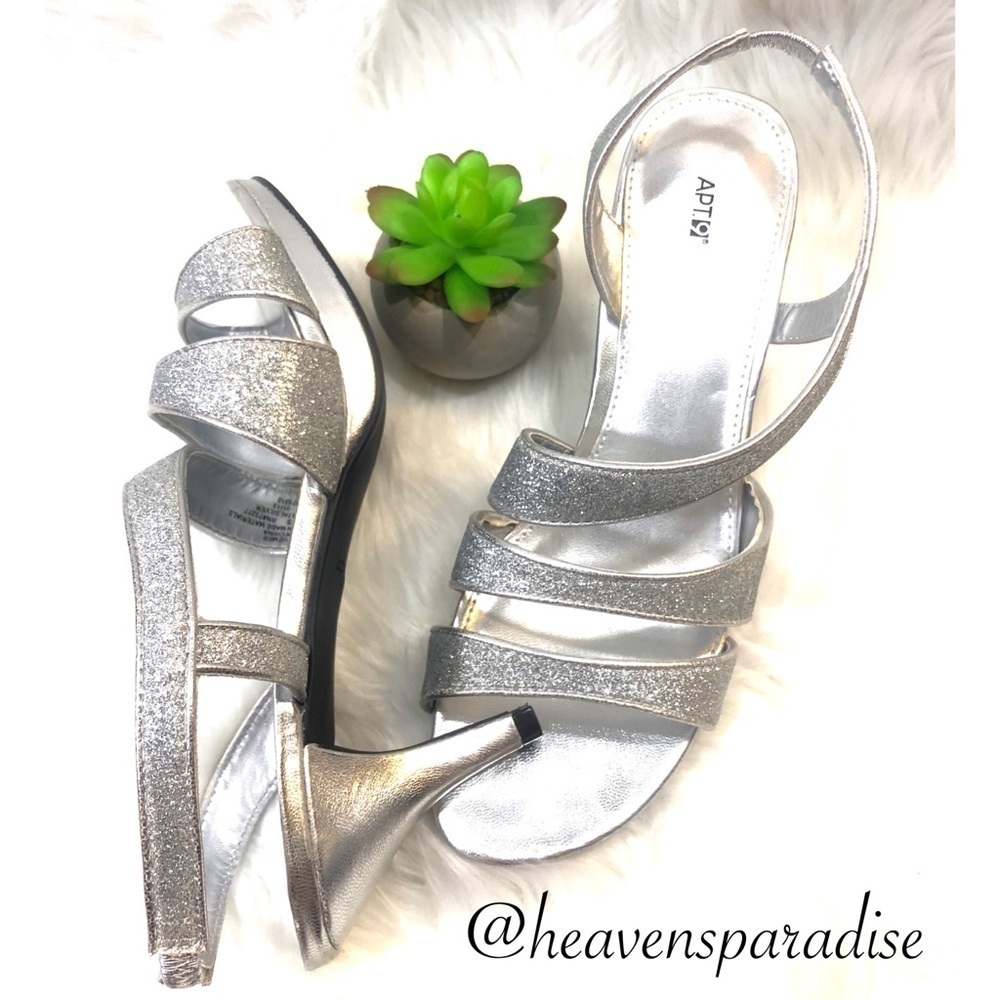 Apt. 9 Crystal Silver Dress Sandals